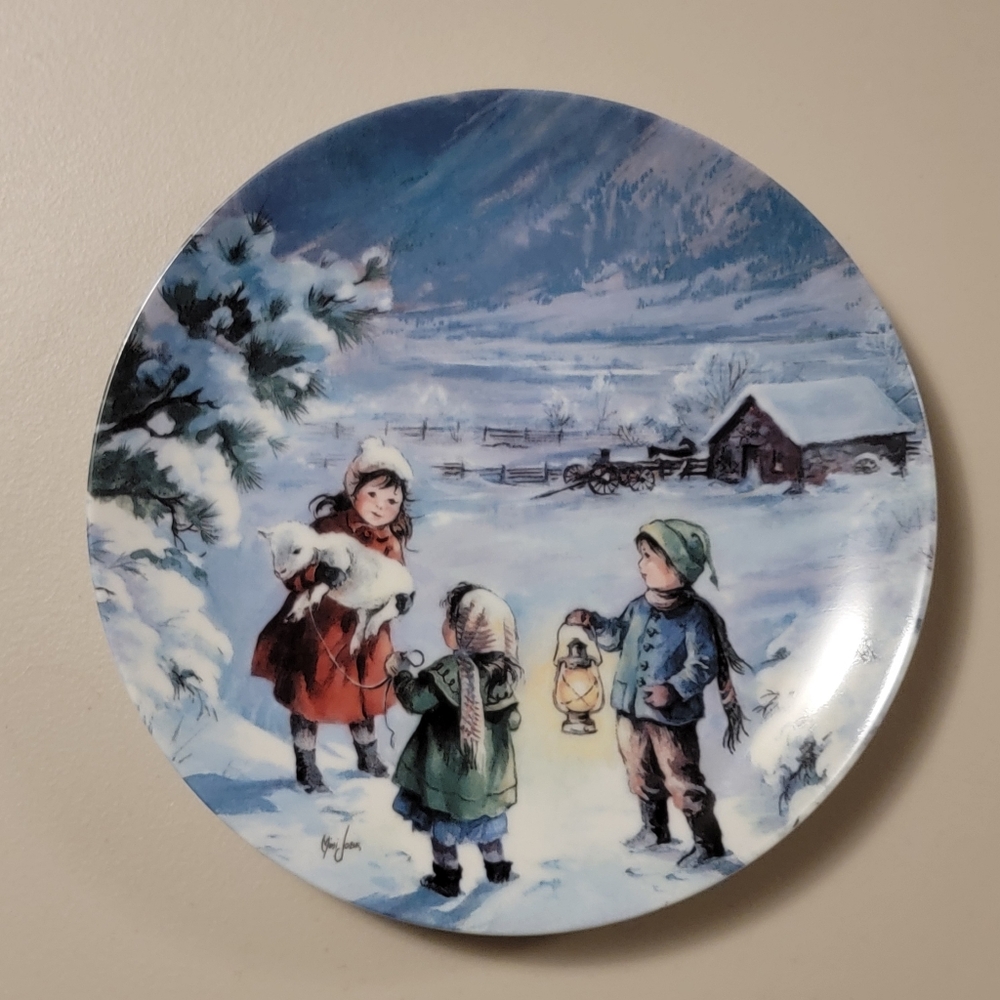 Plate The Lost Lamb Knowles China Company 1990